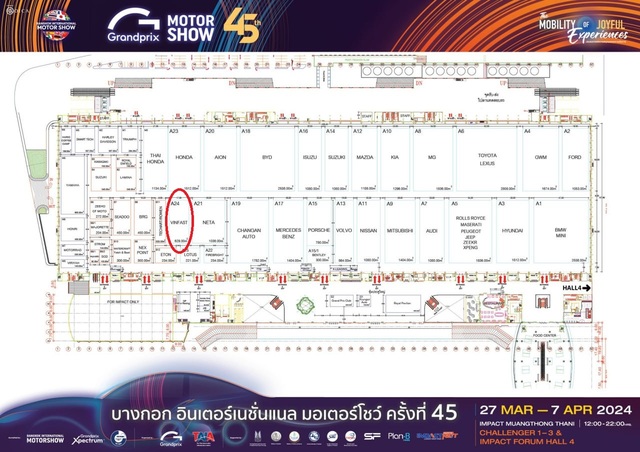 Đây là hình ảnh đầu tiên của gian hàng VinFast tại Bangkok International Motor Show 2024 - Ảnh 4. Đây là hình ảnh đầu tiên của gian hàng VinFast tại Bangkok International Motor Show 2024 - Ảnh 4.