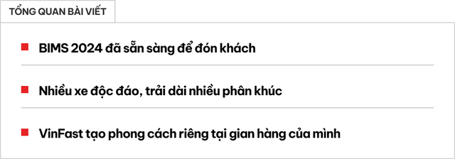 Quầy bar VinFast, xe Nissan ‘mổ’ tung khung gầm, siêu xe khủng và nhiều hàng ‘hot’ sắp về Việt Nam lộ diện tại BIMS 2024 - Ảnh 1. Quầy bar VinFast, xe Nissan ‘mổ’ tung khung gầm, siêu xe khủng và nhiều hàng ‘hot’ sắp về Việt Nam lộ diện tại BIMS 2024 - Ảnh 1.