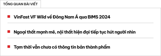 VinFast VF Wild bùng nổ tại Bangkok International Motor Show 2024 - Ảnh 1. VinFast VF Wild bùng nổ tại Bangkok International Motor Show 2024 - Ảnh 1.