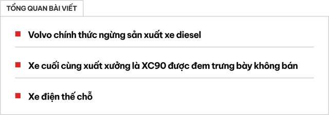 Xe Volvo chạy động cơ diesel cuối cùng vừa xuất xưởng - Ảnh 1.