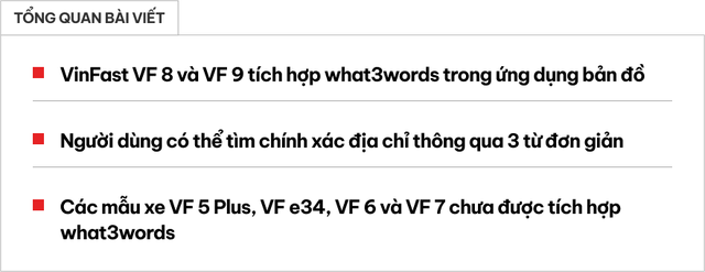 Chủ xe VinFast VF 8 và VF 9 chưa chắc đã biết tính năng ẩn này: Tìm vị trí chính xác trên bản đồ bằng câu lệnh 3 từ mà không cần địa chỉ - Ảnh 1. Chủ xe VinFast VF 8 và VF 9 chưa chắc đã biết tính năng ẩn này: Tìm vị trí chính xác trên bản đồ bằng câu lệnh 3 từ mà không cần địa chỉ - Ảnh 1.