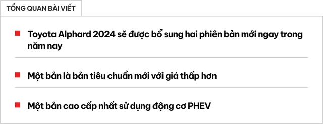 Toyota Alphard mới ra thế hệ mới đã sắp có nâng cấp đáng giá: Vừa thêm bản tiêu chuẩn mới giá rẻ hơn, lại bổ sung bản cao cấp rộng rãi như khoang hạng nhất - Ảnh 1.