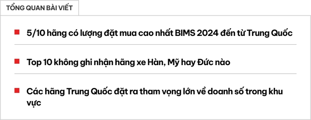 Triển lãm ô tô lớn nhất ĐNA cho thấy xu hướng rất dễ xảy ra ở Việt Nam: 5/10 hãng bán chạy nhất tới từ Trung Quốc, xe Nhật vẫn được ưa chuộng nhưng dần lui về sau - Ảnh 1.