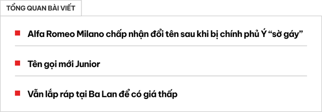 Chính phủ Ý lên tiếng, hãng xe lập tức phải đổi tên xe mới - Ảnh 1.