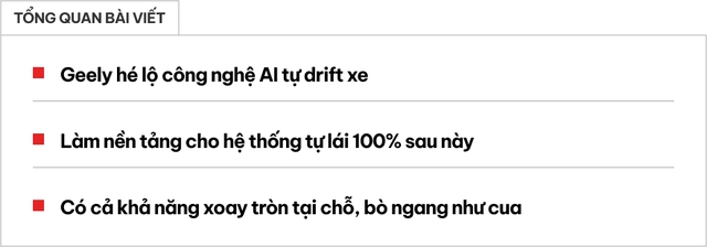 Trung Quốc hé lộ xe không người lái dùng AI drift đầu tiên trên thế giới - Ảnh 1.