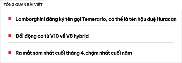 Đây có thể là tên gọi chính thức của hậu duệ Lamborghini Huracan, ra mắt cuối tháng 4 - Ảnh 1.