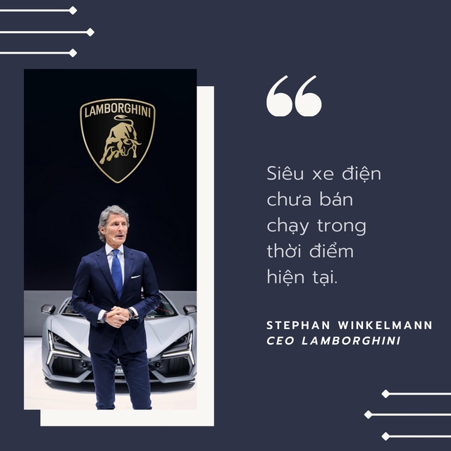 CEO Lamborghini 'chê' siêu xe điện thiếu cảm xúc, bán không chạy, còn cần chờ quan sát thêm, 'siêu bò' trước mắt cứ làm hybrid trước đã- Ảnh 2. CEO Lamborghini 'chê' siêu xe điện thiếu cảm xúc, bán không chạy, còn cần chờ quan sát thêm, 'siêu bò' trước mắt cứ làm hybrid trước đã- Ảnh 2.