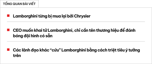 Lamborghini từng suýt biến thành một... phiên bản cao cấp của đại gia làng xe Mỹ- Ảnh 1.