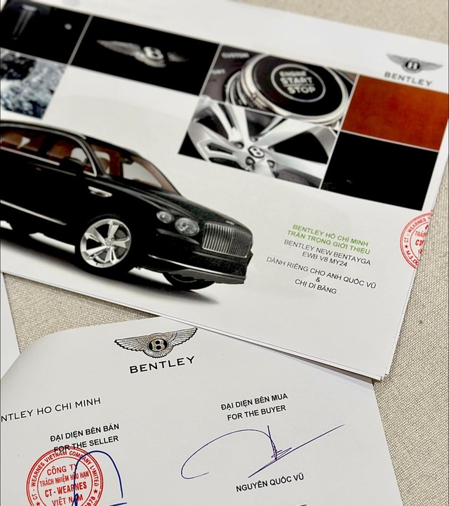 Mua cho vợ bầu chiếc Bentley Bentayga, chồng Đoàn Di Băng chia sẻ: ‘Giai đoạn này vợ cần êm ái’- Ảnh 2. Mua cho vợ bầu chiếc Bentley Bentayga, chồng Đoàn Di Băng chia sẻ: ‘Giai đoạn này vợ cần êm ái’- Ảnh 2.