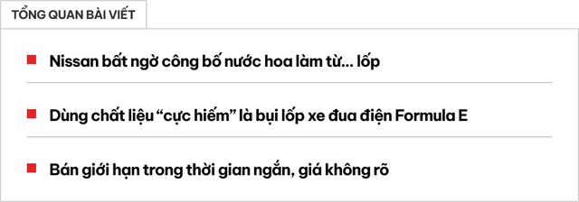 Nước hoa cho ai thích Nissan, thích đua xe và giàu: Có mùi lốp xe, mùi đường cháy như vừa đi đua về- Ảnh 1. Nước hoa cho ai thích Nissan, thích đua xe và giàu: Có mùi lốp xe, mùi đường cháy như vừa đi đua về- Ảnh 1.