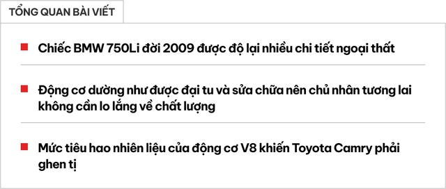 Chào BMW 750Li giá hơn 800 triệu, người bán khẳng định: ‘Tiền làm xe đắt hơn tiền xe, tiết kiệm xăng hơn Camry’- Ảnh 1. Chào BMW 750Li giá hơn 800 triệu, người bán khẳng định: ‘Tiền làm xe đắt hơn tiền xe, tiết kiệm xăng hơn Camry’- Ảnh 1.