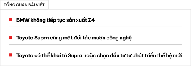 Toyota Supra có thể bị khai tử vì một lý do từ BMW, chiếc xe của ông Đặng Lê Nguyên Vũ sẽ thành hàng hiếm- Ảnh 1. Toyota Supra có thể bị khai tử vì một lý do từ BMW, chiếc xe của ông Đặng Lê Nguyên Vũ sẽ thành hàng hiếm- Ảnh 1.