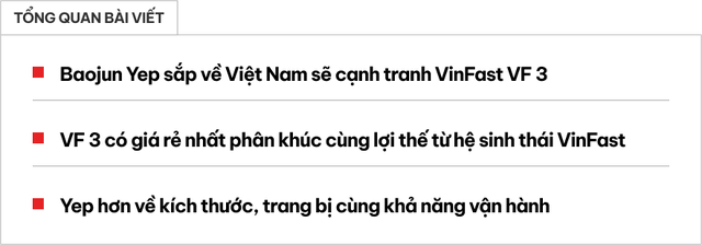 Bị VF 3 đè với giá sốc, Baojun Yep sắp về Việt Nam vẫn còn cửa cạnh tranh nếu tận dụng tốt các điểm mạnh này!- Ảnh 1. Bị VF 3 đè với giá sốc, Baojun Yep sắp về Việt Nam vẫn còn cửa cạnh tranh nếu tận dụng tốt các điểm mạnh này!- Ảnh 1.