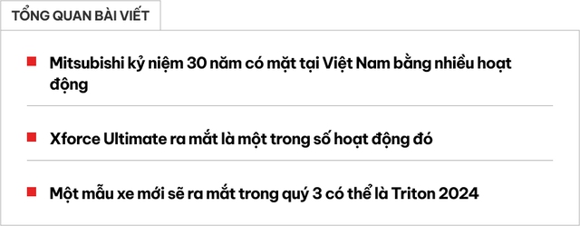 Mitsubishi sắp ra mắt 2 xe mới tại Việt Nam: Triton 2024 dễ xuất hiện, Xforce về bản 'full option' ngay tháng này- Ảnh 1.