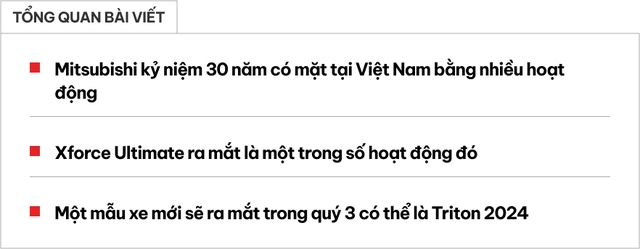Mitsubishi sắp ra mắt 2 xe mới tại Việt Nam: Triton 2024 dễ xuất hiện, Xforce về bản 'full option' ngay tháng này- Ảnh 1. Mitsubishi sắp ra mắt 2 xe mới tại Việt Nam: Triton 2024 dễ xuất hiện, Xforce về bản 'full option' ngay tháng này- Ảnh 1.