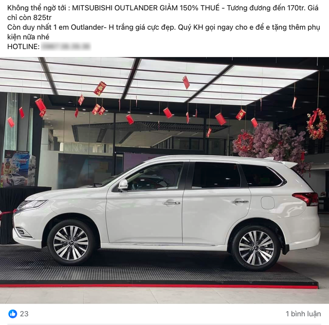 Giá Mitsubishi Outlander có 'đáy' mới: Bản tiêu chuẩn giảm còn 730 triệu, rẻ ngang Yaris Cross và Seltos- Ảnh 3. Giá Mitsubishi Outlander có 'đáy' mới: Bản tiêu chuẩn giảm còn 730 triệu, rẻ ngang Yaris Cross và Seltos- Ảnh 3.