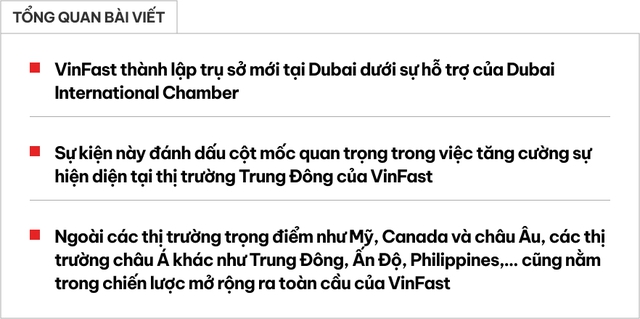 VinFast chơi lớn, xây trụ sở tại ‘khu nhà giàu’ Dubai sau khi chốt đại lý bán loạt xe điện tại đây năm nay- Ảnh 1.