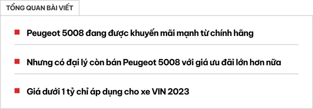 Peugeot 5008 giảm giá tới hơn trăm triệu ở đại lý, xe tiền tỉ nay rẻ hơn hàng loạt đối thủ Fortuner, Santa Fe, CX-8- Ảnh 1.