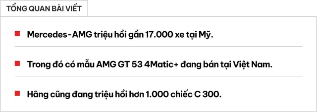 Mercedes-AMG tiếp tục triệu hồi xe vì lỗi nối dây điện, có mẫu đang bán ở Việt Nam- Ảnh 1. Mercedes-AMG tiếp tục triệu hồi xe vì lỗi nối dây điện, có mẫu đang bán ở Việt Nam- Ảnh 1.