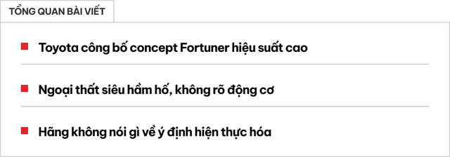 Fan Toyota Fortuner mê tốc độ sẽ thích bản đặc biệt này: Mạnh 221 mã lực, bodykit hầm hố, chỉ có 4 chỗ ngồi- Ảnh 1. Fan Toyota Fortuner mê tốc độ sẽ thích bản đặc biệt này: Mạnh 221 mã lực, bodykit hầm hố, chỉ có 4 chỗ ngồi- Ảnh 1.