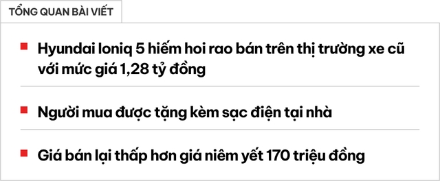 Rao bán Hyundai Ioniq 5 chạy 8.000 km giá 1,28 tỷ đồng, dân buôn xe cũ nhận định: Hợp với người thích trải nghiệm, hoặc có vài xe ở nhà- Ảnh 1. Rao bán Hyundai Ioniq 5 chạy 8.000 km giá 1,28 tỷ đồng, dân buôn xe cũ nhận định: Hợp với người thích trải nghiệm, hoặc có vài xe ở nhà- Ảnh 1.