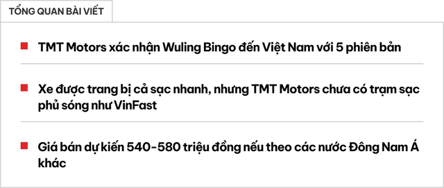 Wuling Bingo hé lộ thông số tại Việt Nam: 5 bản, chạy 200-500km/sạc, giá dự kiến 540 triệu, có thể sạc nhanh nhưng chưa có trạm- Ảnh 1. Wuling Bingo hé lộ thông số tại Việt Nam: 5 bản, chạy 200-500km/sạc, giá dự kiến 540 triệu, có thể sạc nhanh nhưng chưa có trạm- Ảnh 1.