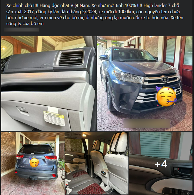 Toyota Highlander 7 năm tuổi mới lăn bánh hơn 1.000km được bán lại 1,7 tỷ đồng: Vẫn dùng vô lăng 'nhựa' nhưng có gói ADAS- Ảnh 2. Toyota Highlander 7 năm tuổi mới lăn bánh hơn 1.000km được bán lại 1,7 tỷ đồng: Vẫn dùng vô lăng 'nhựa' nhưng có gói ADAS- Ảnh 2.