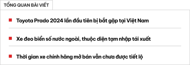 Toyota Land Cruiser Prado 2024 xuất hiện ở Đà Nẵng: Không phải nhập chính hãng, cộng đồng xe Việt Nam thêm 'nóng ruột' chờ bản chính thức- Ảnh 1. Toyota Land Cruiser Prado 2024 xuất hiện ở Đà Nẵng: Không phải nhập chính hãng, cộng đồng xe Việt Nam thêm 'nóng ruột' chờ bản chính thức- Ảnh 1.