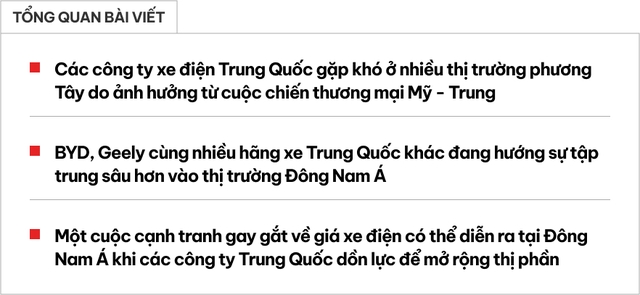 Đây là lý do khiến xe điện Trung Quốc sắp bùng nổ trong ĐNÁ nhưng sẽ phải đối mặt thách thức giảm giá và chất lượng- Ảnh 1.