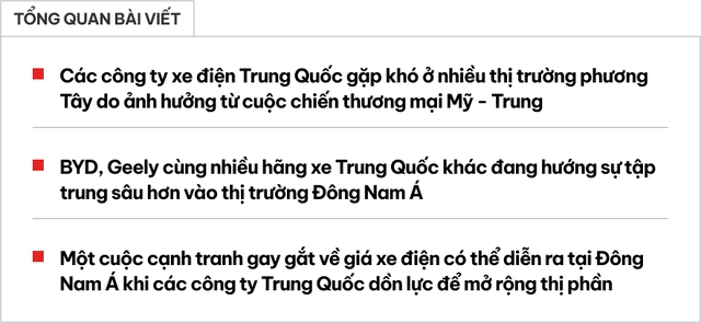 Đây là lý do khiến xe điện Trung Quốc sắp bùng nổ trong ĐNÁ nhưng sẽ phải đối mặt thách thức giảm giá và chất lượng- Ảnh 1. Đây là lý do khiến xe điện Trung Quốc sắp bùng nổ trong ĐNÁ nhưng sẽ phải đối mặt thách thức giảm giá và chất lượng- Ảnh 1.