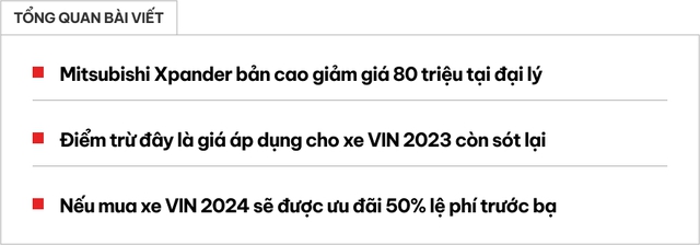 Mitsubishi Xpander AT Premium giá chỉ còn 578 triệu tại đại lý, bản cao nhất còn rẻ hơn Suzuki XL7 tiêu chuẩn- Ảnh 1. Mitsubishi Xpander AT Premium giá chỉ còn 578 triệu tại đại lý, bản cao nhất còn rẻ hơn Suzuki XL7 tiêu chuẩn- Ảnh 1.