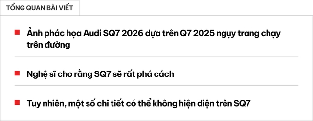 Audi Q7 2026 có thể trông như thế này: Lột xác hoàn toàn đấu BMW X5, dự kiến dùng máy V8 hybrid mạnh hơn 500 mã lực- Ảnh 1. Audi Q7 2026 có thể trông như thế này: Lột xác hoàn toàn đấu BMW X5, dự kiến dùng máy V8 hybrid mạnh hơn 500 mã lực- Ảnh 1.