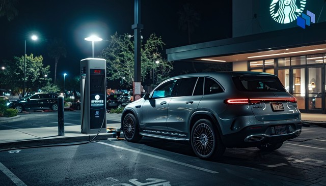 Mercedes-Benz xây trạm sạc nhanh tại các quán cafe Starbucks: 100 điểm trong 18 tháng, hút khách trẻ dùng xe điện- Ảnh 2. Mercedes-Benz xây trạm sạc nhanh tại các quán cafe Starbucks: 100 điểm trong 18 tháng, hút khách trẻ dùng xe điện- Ảnh 2.