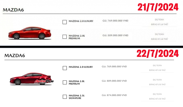Mazda6 không bỏ bản 2.5L cao cấp nhất tại Việt Nam, tin đồn khai tử do... website lỗi hiển thị- Ảnh 2. Mazda6 không bỏ bản 2.5L cao cấp nhất tại Việt Nam, tin đồn khai tử do... website lỗi hiển thị- Ảnh 2.