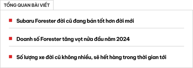 Dân tình đổ xô mua Subaru Forester đời cũ gây ‘cháy hàng’ sau khi đời mới ra mắt, nguyên nhân có thể đến từ 2 yếu tố- Ảnh 1. Dân tình đổ xô mua Subaru Forester đời cũ gây ‘cháy hàng’ sau khi đời mới ra mắt, nguyên nhân có thể đến từ 2 yếu tố- Ảnh 1.