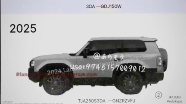 Toyota Land Cruiser Prado 3 cửa lộ ảnh trông như bản phóng to của Jimny, soi kỹ mới thấy một điểm bất thường- Ảnh 2. Toyota Land Cruiser Prado 3 cửa lộ ảnh trông như bản phóng to của Jimny, soi kỹ mới thấy một điểm bất thường- Ảnh 2.