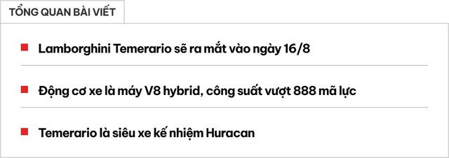 Hậu duệ Lamborghini Huracan chốt ra mắt tháng sau: Máy V8 hybrid không dưới 888 mã lực, hãng khẳng định ‘lái tốt nhất phân khúc’- Ảnh 1. Hậu duệ Lamborghini Huracan chốt ra mắt tháng sau: Máy V8 hybrid không dưới 888 mã lực, hãng khẳng định ‘lái tốt nhất phân khúc’- Ảnh 1.