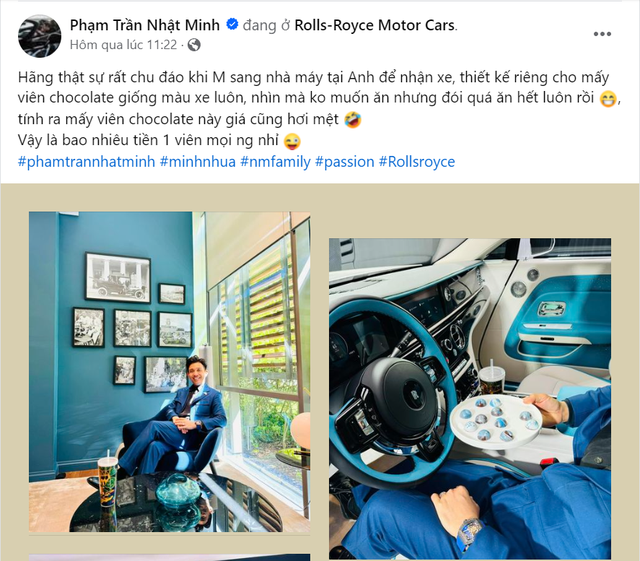 Mua Rolls-Royce Spectre đầu tiên Việt Nam, Minh Nhựa được chiều như thế nào: Sang tận Anh, được tặng một thứ khiến chính chủ thốt lên lời khen rất chu đáo- Ảnh 3. Mua Rolls-Royce Spectre đầu tiên Việt Nam, Minh Nhựa được chiều như thế nào: Sang tận Anh, được tặng một thứ khiến chính chủ thốt lên lời khen rất chu đáo- Ảnh 3.