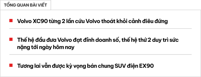 Không chỉ nổi tiếng cứu người, Volvo XC90 còn 2 lần cứu hãng khỏi phá sản- Ảnh 1.