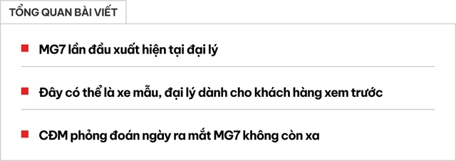 MG7 lộ 2 phiên bản, về đại lý trước ngày ra mắt Việt Nam: Mâm khác biệt, dễ có 2 động cơ cạnh tranh Mazda6- Ảnh 1. MG7 lộ 2 phiên bản, về đại lý trước ngày ra mắt Việt Nam: Mâm khác biệt, dễ có 2 động cơ cạnh tranh Mazda6- Ảnh 1.