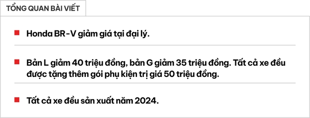 Honda BR-V giảm giá tại đại lý: Bản ‘base’ còn hơn 620 triệu, ngang Xpander bản đắt nhất- Ảnh 1. Honda BR-V giảm giá tại đại lý: Bản ‘base’ còn hơn 620 triệu, ngang Xpander bản đắt nhất- Ảnh 1.