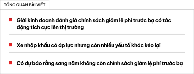 Giảm lệ phí trước bạ 3 tháng: ‘Khách nhanh xuống tiền hơn đợt 6 tháng, xe nhập không sợ, xe lắp sắp tăng giá’- Ảnh 1.