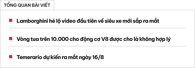 Lamborghini Temerario có video chính thức đầu tiên cùng đàn anh Gallardo, Huracan: Âm thanh phấn khích, vòng tua máy kỳ lạ bị đặt dấu hỏi- Ảnh 1. Lamborghini Temerario có video chính thức đầu tiên cùng đàn anh Gallardo, Huracan: Âm thanh phấn khích, vòng tua máy kỳ lạ bị đặt dấu hỏi- Ảnh 1.