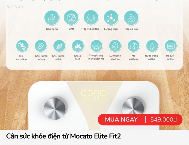 Dùng thử cân Mocato Elite Fit2: Giá hơn 500.000 đồng có gì hay hơn "cân quốc dân" Xiaomi?- Ảnh 16. Dùng thử cân Mocato Elite Fit2: Giá hơn 500.000 đồng có gì hay hơn "cân quốc dân" Xiaomi?- Ảnh 16.