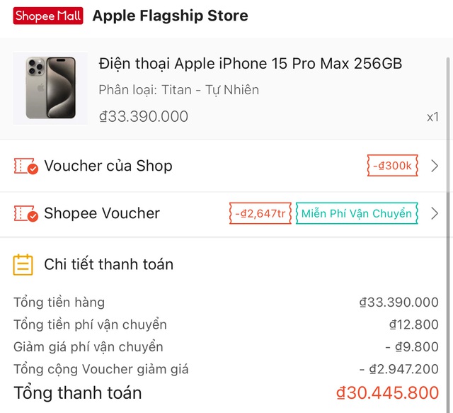 Tròn 4 tháng mở bán, iPhone 15 Pro Max lại có đáy mới tại Việt Nam: Đây là mức giá rẻ nhất- Ảnh 1. Tròn 4 tháng mở bán, iPhone 15 Pro Max lại có đáy mới tại Việt Nam: Đây là mức giá rẻ nhất- Ảnh 1.