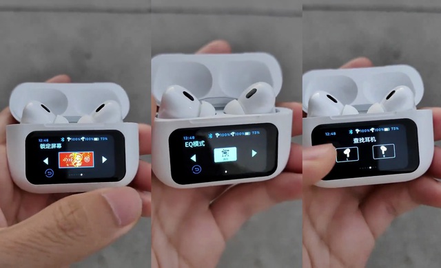 "Pháp sư Trung Hoa" chế tạo thành công AirPods Pro nhái tích hợp màn hình OLED cảm ứng: Đến Apple cũng phải chào thua!- Ảnh 1. "Pháp sư Trung Hoa" chế tạo thành công AirPods Pro nhái tích hợp màn hình OLED cảm ứng: Đến Apple cũng phải chào thua!- Ảnh 1.