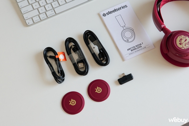 Ngắm nhìn cặp tai nghe gaming 'đỏ chót' từ SteelSeries chào mừng năm Giáp Thìn- Ảnh 5. Ngắm nhìn cặp tai nghe gaming 'đỏ chót' từ SteelSeries chào mừng năm Giáp Thìn- Ảnh 5.