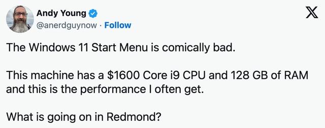Thành phần này của Windows 11 tệ đến nỗi nhân viên Microsoft cũng phải chê- Ảnh 1. Thành phần này của Windows 11 tệ đến nỗi nhân viên Microsoft cũng phải chê- Ảnh 1.