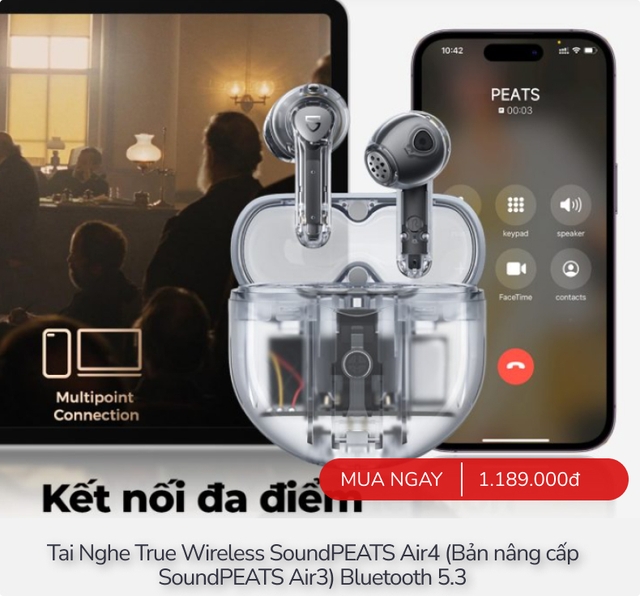 8 mẫu tai nghe bluetooth trong suốt, hỗ trợ thẻ nhớ lẫn pin mặt trời độc lạ, giá từ 172.000đ vì đang sale- Ảnh 1.