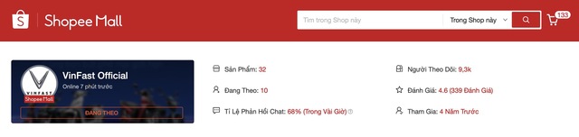 Gian hàng Shopee của VinFast có gì: Xe máy điện bán trăm chiếc, voucher mua sớm VF3 giảm đến cả triệu- Ảnh 1. Gian hàng Shopee của VinFast có gì: Xe máy điện bán trăm chiếc, voucher mua sớm VF3 giảm đến cả triệu- Ảnh 1.
